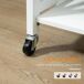 Carrito de Cocina MDF, Madera de Caucho HOMCOM, hogar - cocina Carrito de Cocina MDF, Madera de Caucho HOMCOM, hogar - cocina Blanco