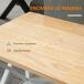Carrito de Cocina MDF, Madera de Caucho HOMCOM, hogar - cocina Carrito de Cocina MDF, Madera de Caucho HOMCOM, hogar - cocina Blanco