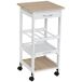 Carrito de Cocina MDF, Pino HOMCOM, hogar - cocina Carrito de Cocina MDF, Pino HOMCOM, hogar - cocina Blanco