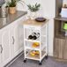 Carrito de Cocina MDF, Pino HOMCOM, hogar - cocina Carrito de Cocina MDF, Pino HOMCOM, hogar - cocina Blanco
