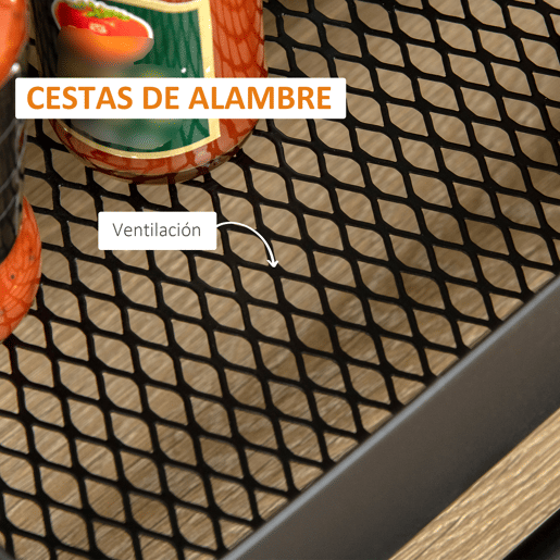 HOMCOM Carrinho de Cozinha com Rodas Carrinho de Armazenamento de 3 Níveis e Rodas com Freio para Sala de Estar Dormitório Escritório 46x34,5x76,5cm Preto