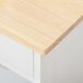 Carro de Cocina MDF, Madera de Caucho HOMCOM, hogar - cocina Carro de Cocina MDF, Madera de Caucho HOMCOM, hogar - cocina Blanco