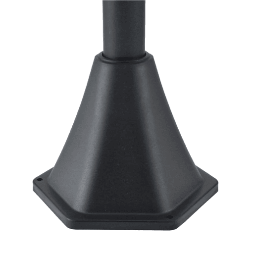 Outsunny Candeeiro Solar de Jardim com Proteção IP44 Luzes LED para Exterior Pátio Varanda 15x15x120 cm Preto