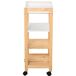 HOMCOM Carrito de Cocina Carrito de Servicio Doméstico de 4 Niveles con Una Bandeja Extraíble Estant HOMCOM Carrito de Cocina Carrito de Servicio Doméstico de 4 Niveles con Una Bandeja Extraíble Estant Blanco