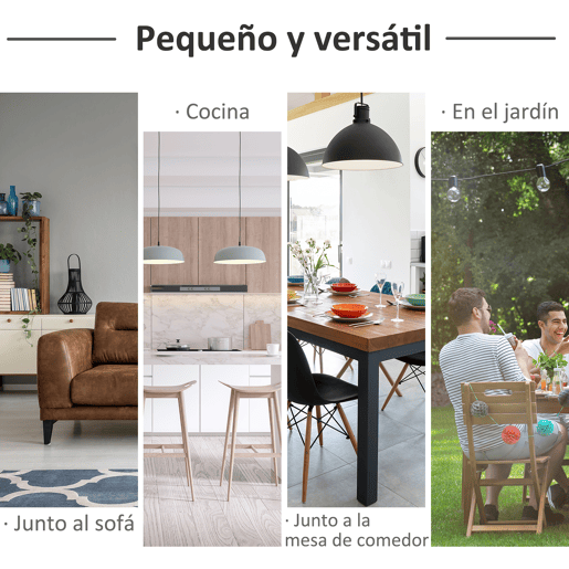 HOMCOM Carrinho de cozinha Carrinho de serviço doméstico de 4 niveis com bandeja removível Prateleira universal de rodas 40x30x76cm Madeira branca