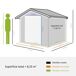 Caseta de Jardín Acero Galvanizado Outsunny 322 Caseta de Jardín Acero Galvanizado Outsunny 322 Gris