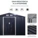 Caseta de Jardín Acero Galvanizado Outsunny 322 Caseta de Jardín Acero Galvanizado Outsunny 322 Gris