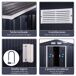 Caseta de Jardín Acero Galvanizado Outsunny 322 Caseta de Jardín Acero Galvanizado Outsunny 322 Gris