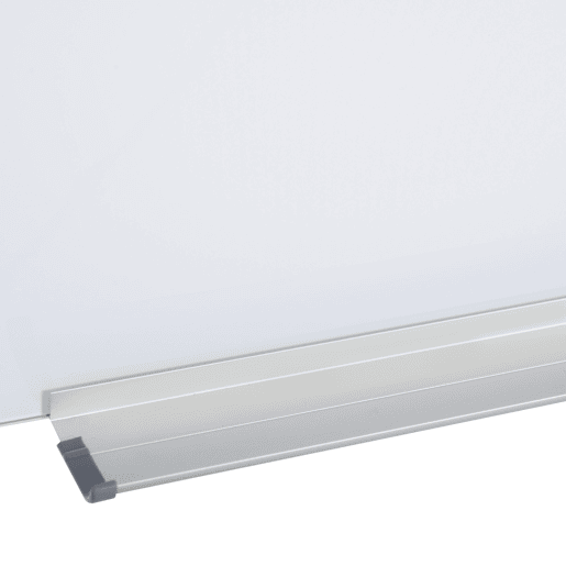 Vinsetto Placa de vidro magnético com bandeja Quadro de parede sem moldura Inclui 4 marcadores e borracha 90x60x0,45 cm Branco