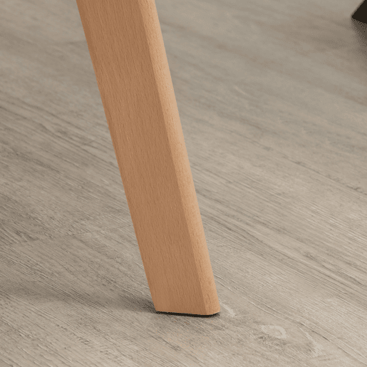 HOMCOM Conjunto de 2 Cadeiras de Sala de Jantar Modernas Cadeiras de Cozinha Estofadas em Veludo com Encosto Médio e Pés de Madeira de Borracha para Sala de Estar Carga 120kg 54x57x80cm Cinza