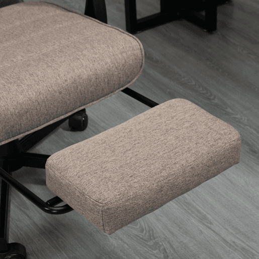 Vinsetto Cadeira de Escritório Giratória Cadeira de Escritório Reclinável com Altura Ajustável Apoio para os Braços Apoio para os Pés Retrátil para Sala de Estar Escritório Estúdio Carga 20kg 68x67x106-114cm Marrom Vinsetto Cadeira de Escritório Giratória Cadeira de Escritório Reclinável com Altura Ajustável Apoio para os Braços Apoio para os Pés Retrátil para Sala de Estar Escritório Estúdio Carga 20kg 68x67x106-114cm Marrom