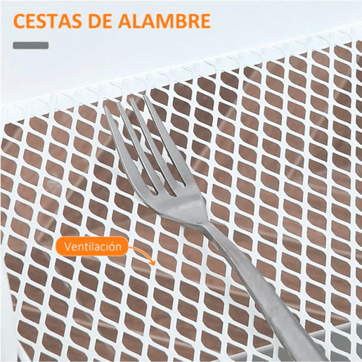 HOMCOM Carrinho de Cozinha com Rodas Carrinho de Armazenamento com Gaveta 2 Prateleiras e Rodas com Freios para Casa de Banho Sala de Estar Dormitório 43,9x30,5x75,6cm Branco e Madeira Natural