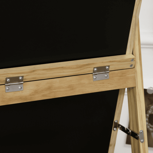 HOMCOM Espelho de Pé com Cabideiro Espelho de Corpo Inteiro 40x35x147 cm com Estrutura de Madeira para Sala, Quarto ou Entrada Natural