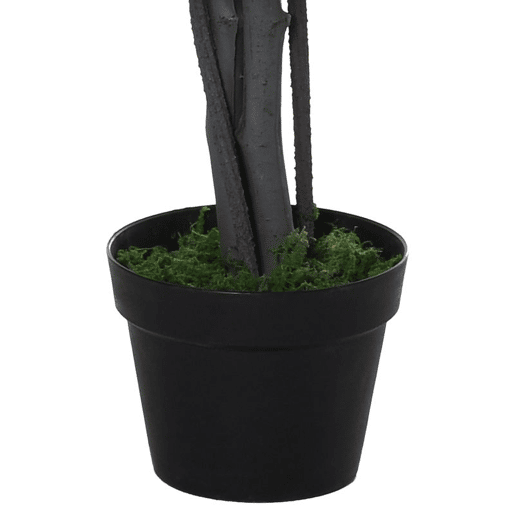 Outsunny Ficus artificiais com 145 cm de altura 756 folhas com vaso para decoração interior e exterior verde Outsunny Ficus artificiais com 145 cm de altura 756 folhas com vaso para decoração interior e exterior verde