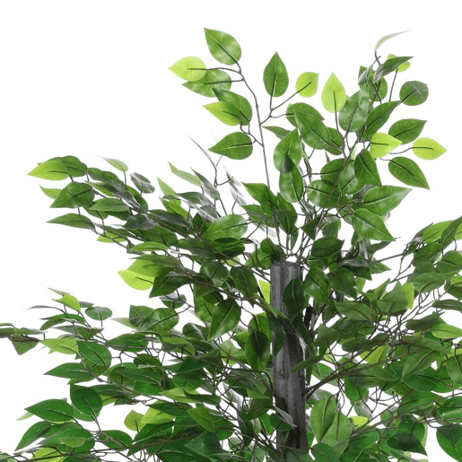 Outsunny Ficus artificiais com 145 cm de altura 756 folhas com vaso para decoração interior e exterior verde Outsunny Ficus artificiais com 145 cm de altura 756 folhas com vaso para decoração interior e exterior verde