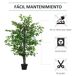 Árbol de Ficus Artificial PE, Cemento, PP, Tela Árbol de Ficus Artificial PE, Cemento, PP, Tela Verde