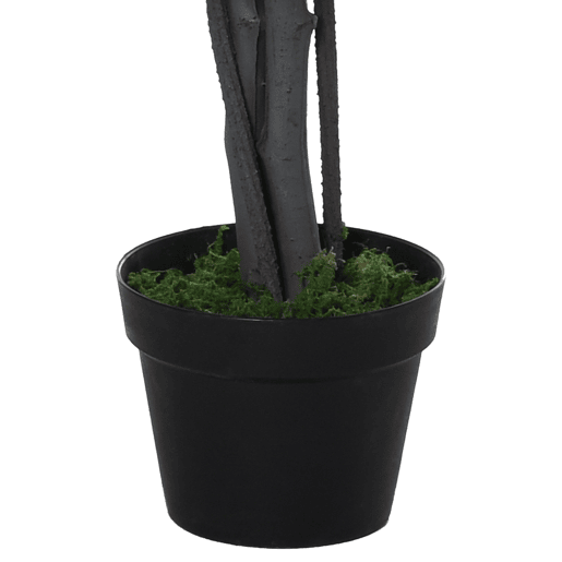 Outsunny Ficus artificiais com 145 cm de altura 756 folhas com vaso para decoração interior e exterior verde Outsunny Ficus artificiais com 145 cm de altura 756 folhas com vaso para decoração interior e exterior verde