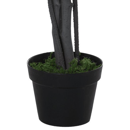 Outsunny Ficus artificiais com 145 cm de altura 756 folhas com vaso para decoração interior e exterior verde Outsunny Ficus artificiais com 145 cm de altura 756 folhas com vaso para decoração interior e exterior verde