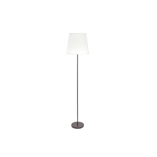 candeeiro de pé em metal cromado série maldãvas 40cm