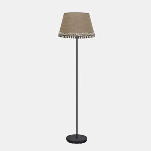 candeeiro de pé cor preta série metal ada 40cm