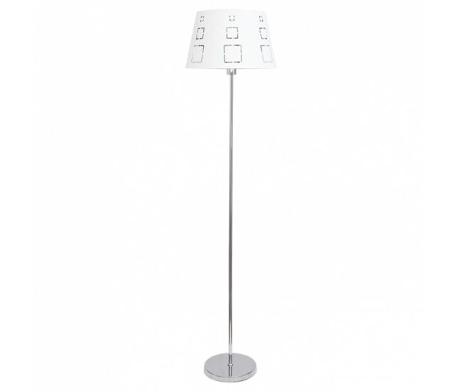 Lampara de pie metal color cromo serie celaya 40cm