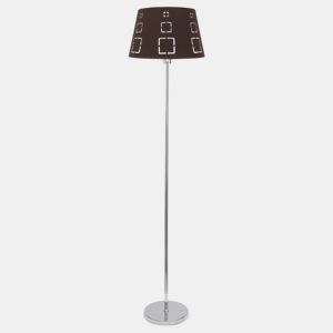 candeeiro de pé metálico da série celaya cor castanha 40cm