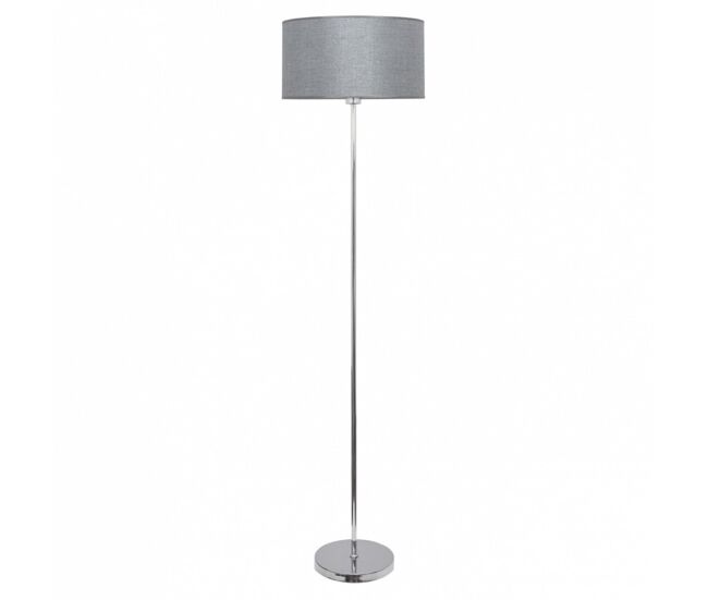 Lampara de pie metal color plata serie axel 40cm