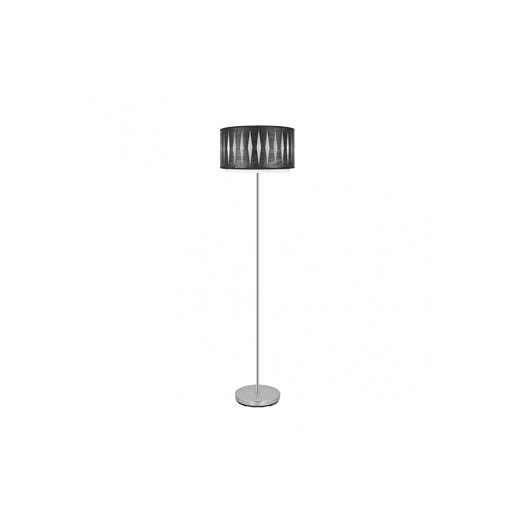 candeeiro de pé em metal cromado série alexandra 40cm