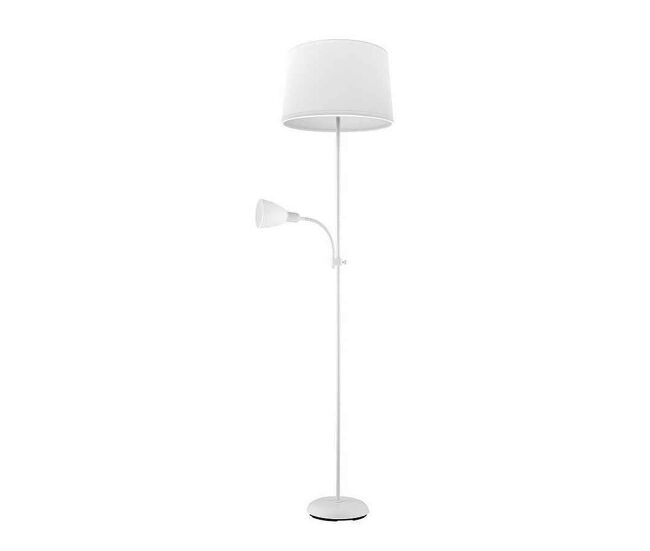 Lampara de pie metal color blanco serie rilon 40cm