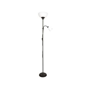 candeeiro de pé metálico cor castanha série varese 28cm