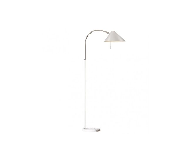 Lampara de pie metal color blanco serie empire 30cm