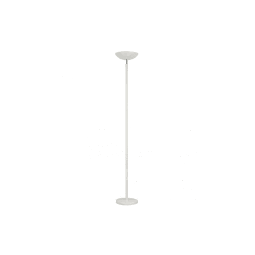 candeeiro de pé metálico cor branca série luyten 27cm