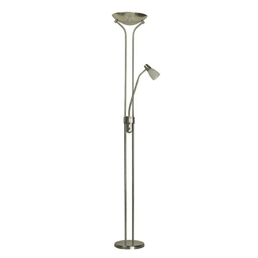 candeeiro de pé metal cor couro série ross 28cm