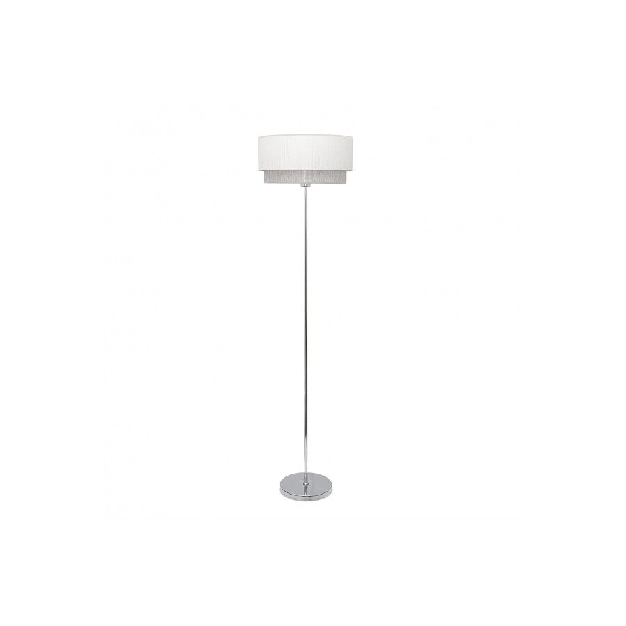 Lampara de pie metal color blanco serie kenya 40cm