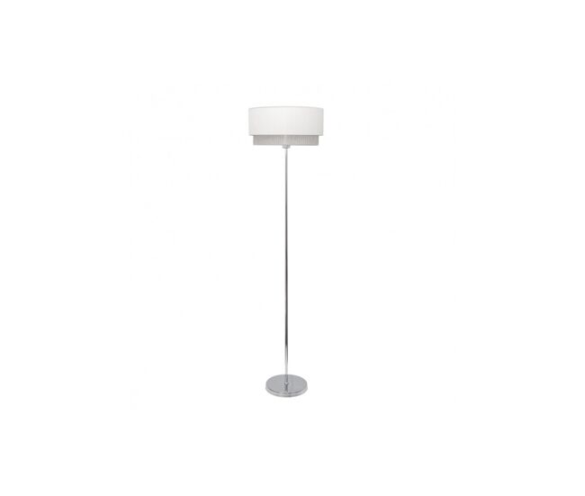 Lampara de pie metal color blanco serie kenya 40cm