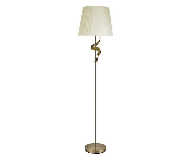 Lampara de pie metal color dorado serie baeza 38cm