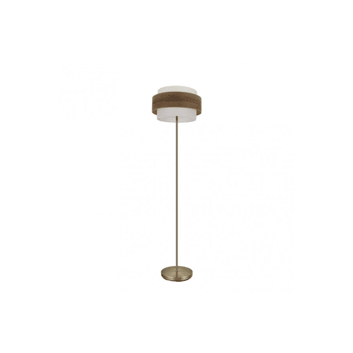 candeeiro de pé metálico série wood colour myriam 40cm