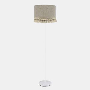 candeeiro de pé metálico cor branca série vera 40cm