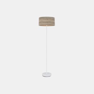 candeeiro de pé metálico cor branca série jerte 40cm
