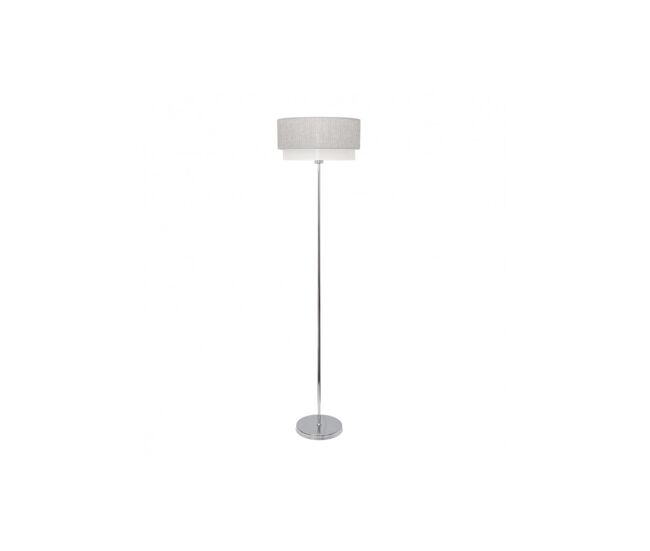 Lampara de pie metal color gris serie kenya 24.5cm