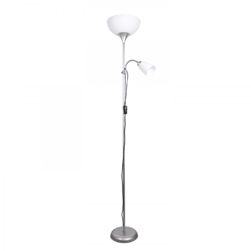 candeeiro de pé em metal prateado série varese 28cm candeeiro de pé em metal prateado série varese 28cm