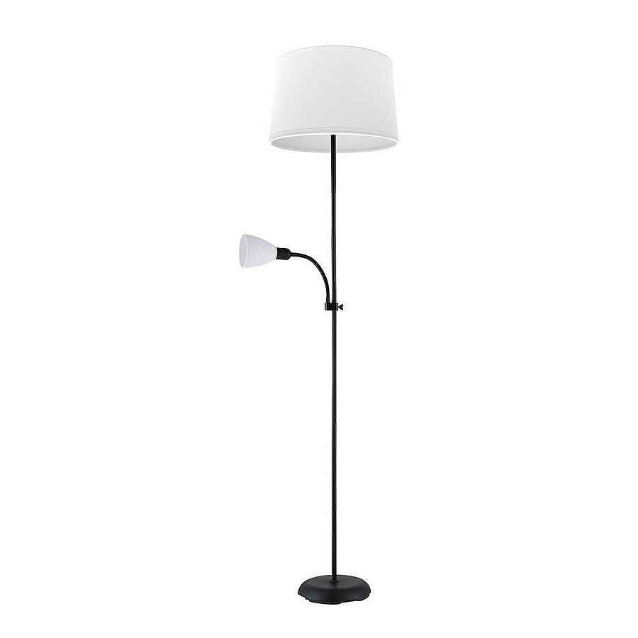 Lampara de pie metal color negro serie rilon 40cm