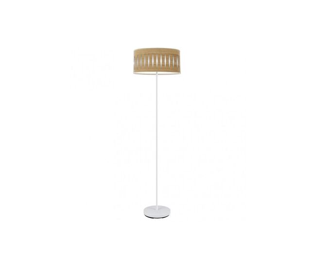 Lampara de pie metal color blanco serie piron 40cm
