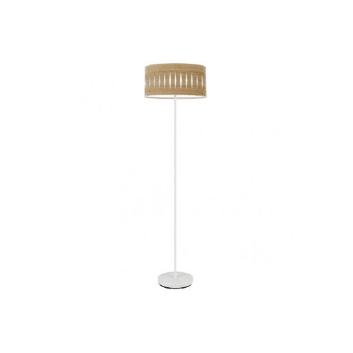 candeeiro de pé metálico cor branca série piron 40cm