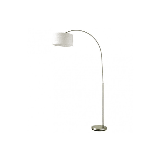 candeeiro de pé em metal dourado série polux 90cm