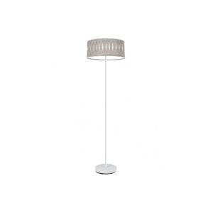 candeeiro de pé metálico cor branca série piron 40cm