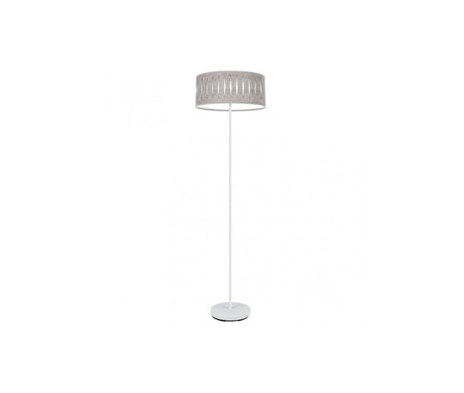 Lampara de pie metal color blanco serie piron 40cm