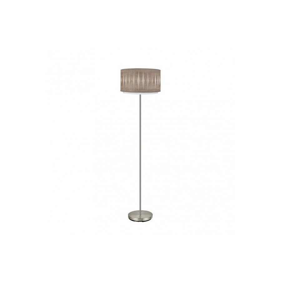 Lampara de pie metal color niquel serie alexandra 40cm