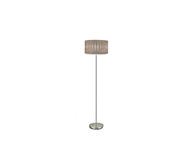 Lampara de pie metal color niquel serie alexandra 40cm