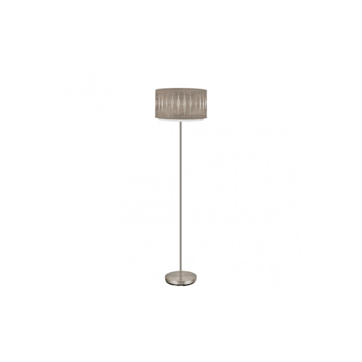 candeeiro de pé em metal niquelado série alexandra 40cm